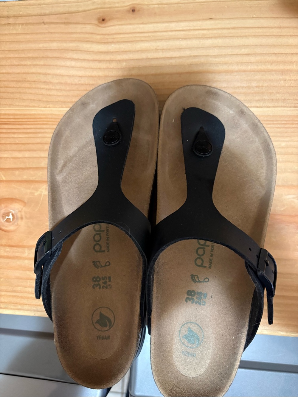 Birkenstock Black Platform Toe-Post Sandals